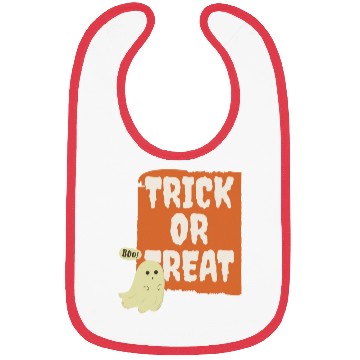 Discover Trick Or Treat Boo Ghost Bibs