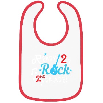 Discover Ready To Rock 2nd Grade Guitar Theme Boy Bibs