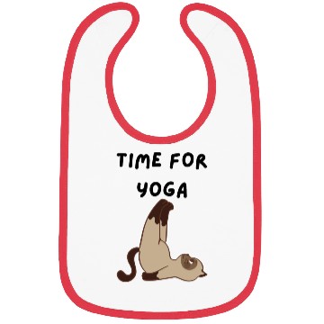 Discover Time For Yoga Cat Lover Bibs