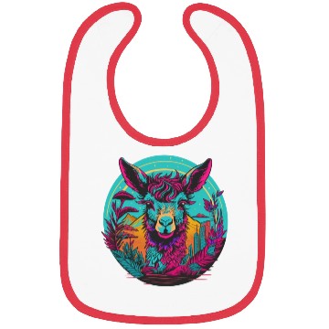 Discover Neon Llama Bibs