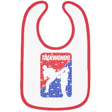 Discover TAEKWONDO FLAG RED and BLUE Bibs