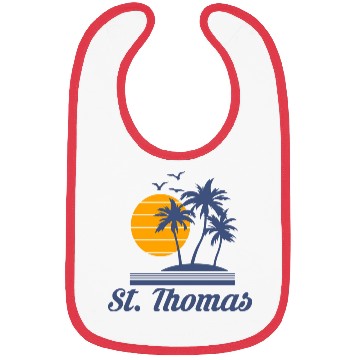 Discover Saint St Thomas Caribbean Island Beach Bibs
