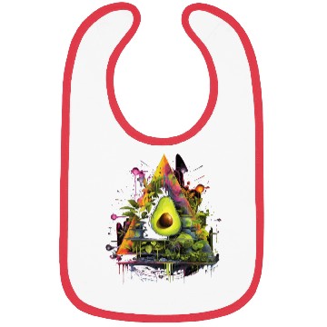 Discover Avocado Triangle Bibs