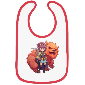 Discover Whimsical Beast Tamer Commandin Design Bibs