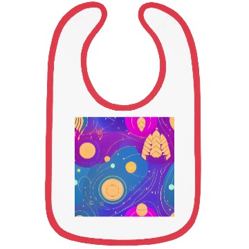 Discover Galaxy nebula art Bibs