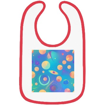 Discover Galaxy nebula art Bibs