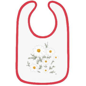 Discover White Daisy Flower Bibs
