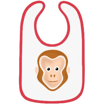 Discover Monkey Face Adorable Bibs