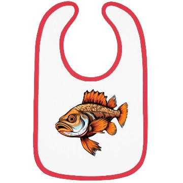 Discover Pikeperch Fish - Nature Connected Fishing Design Bibs