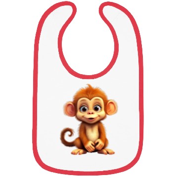 Discover Cute Monkey for Kids for a Kid Bibs