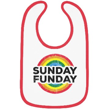 Discover Sunday Funday Vintage Distressed Bibs