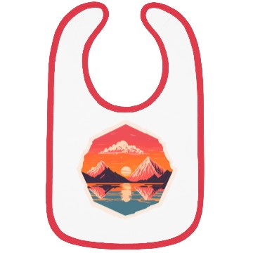 Discover Vintage Coastal Mountains Bibs