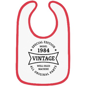 Discover Born 1984 Vintage 40 Year Old 40th Birthday Gifts Bibs