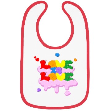 Discover Love is love Bibs