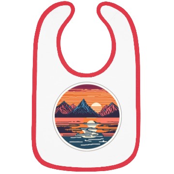 Discover Vintage mountains view Bibs