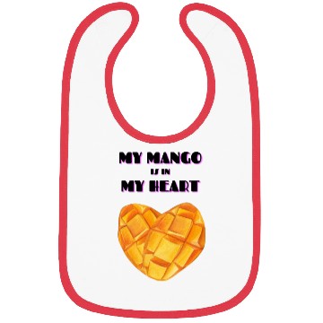 Discover My Mango is in my Heart Bibs