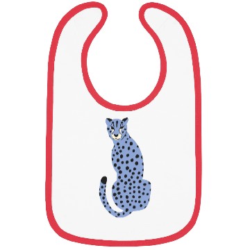 Discover Spotted Blue Cheetah Bibs