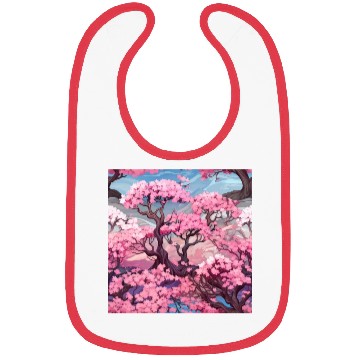 Discover Anime Euphoria: Fantasy Cherry Blossom Dreamscape Bibs