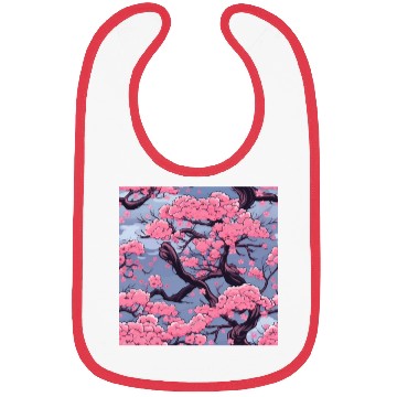 Discover Anime Euphoria: Fantasy Cherry Blossom Dreamscape Bibs