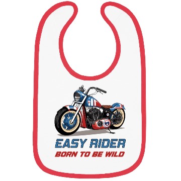 Discover Easy Rider Motorcycle Chopper Stars and Stripes Bibs