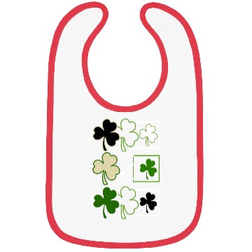 Discover St. Patricks Day Bibs, Irish Lucky Leaf Clover