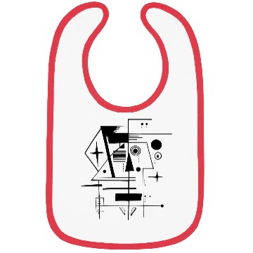 Discover Geometric face design Bibs