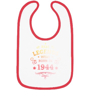 Discover Real Legends were born in 1944 80th Birthday Gift Bibs