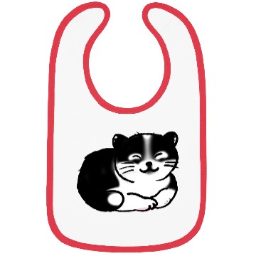 Discover Black And White Cat Bibs