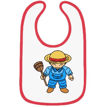 Discover Cute Chibi Farmer Boy Bibs