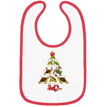 Discover Funny Turtle Christmas Tree Bibs Sea Turtle Lover