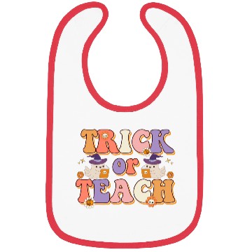 Discover Trick Or Teach Halloween Teachers Bibs