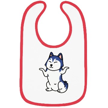 Discover Yoga Husky Dog Lover Malamute Bibs