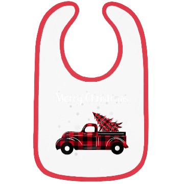 Discover Merry Tree Wagon Buffalo Plaid Truck Bibs