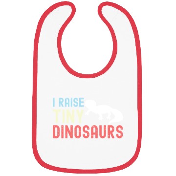 Discover I Raise Tiny Dinosaurs Funny Leopard Gecko Mom Dad Bibs