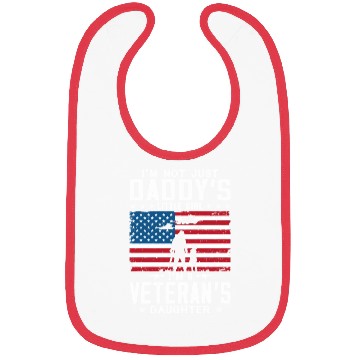 Discover US Army I'm A Veterans Daughter Bibs