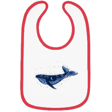 Discover Blue Whale and Stars Bibs