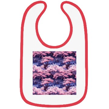 Discover Anime Euphoria: Fantasy Cherry Blossom Dreamscape Bibs