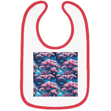 Discover Anime Euphoria: Fantasy Cherry Blossom Dreamscape Bibs