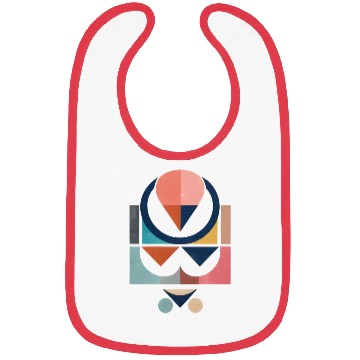 Discover Floral Modern Geometric Mid Century Bibs