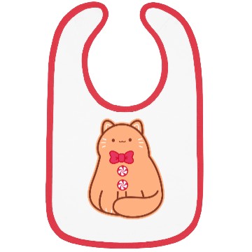 Discover Gingerbread Cat Bibs