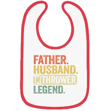 Discover Father Husband Axe Thrower Legend Axe Throwing Dad Bibs