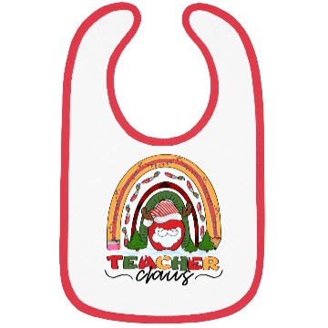 Discover Christmas Teacher Santa Claus Bibs