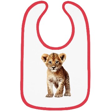 Discover young Lion - Loving Lion Cub Design Bibs