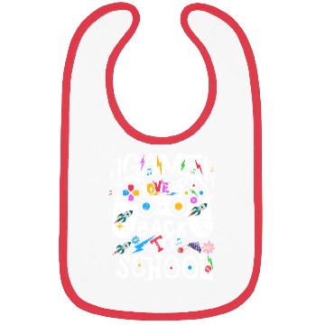 Discover Back 2 School Funny Video Game Teacher Student Bibs