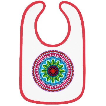 Discover Colorful Mandala Pattern Modern 9 Bibs