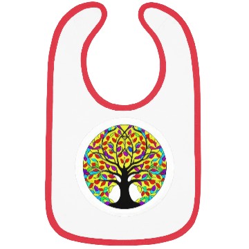 Discover Tree: detailed, relaxing, & positive Bibs