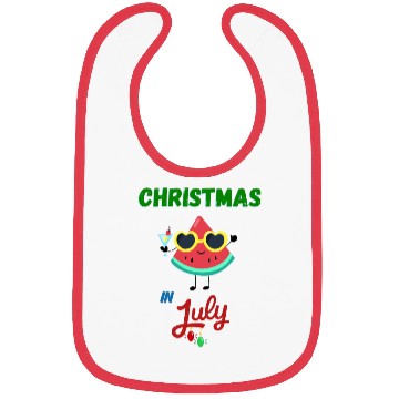 Discover christmas in july cute watermelon Bibs for summer