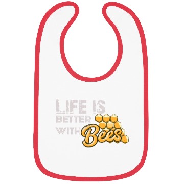 Discover Life is better with bees Bibs