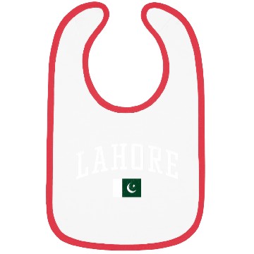 Discover Lahore Pakistan Cory Flag Vacation Bibs