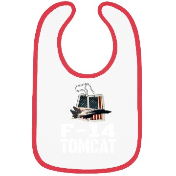 Discover F 14 Tomcat US Flag Bibs